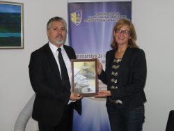Prva zvanična posjeta direktorice međunarodne organizacije „Save the Children“ BiH Bosansko-podrinjskom kantonu Goražde