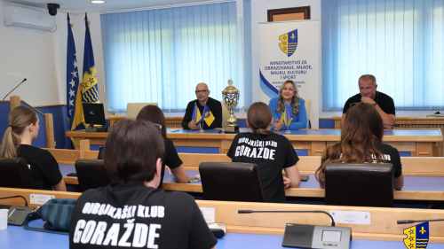 Ministrica Adisa Alikadić-Herić upriličila prijem za juniorke OK Goražde